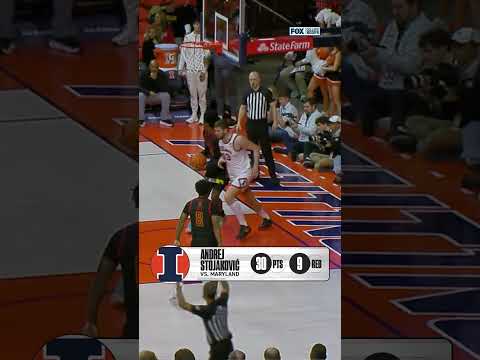 Andrej Stojaković DOMINATED tonight 💪 #CBB #Illinois #basketball