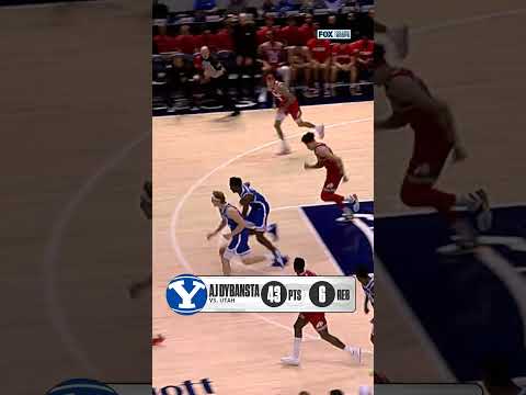 AJ Dybansta’s HISTORIC 43-point night vs. Utah 😱 #basketball #cbb #ajdybansta #history