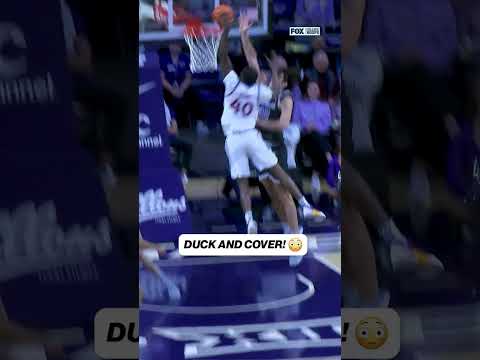 Flory Bidguna POSTERED him! 😤 #kansas #dunk #cbb #cbk