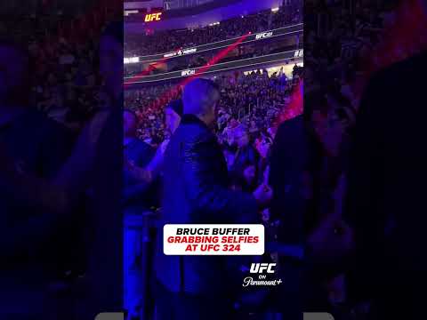 Bruce Buffer is just like us #ufc #ufc324 #brucebuffer