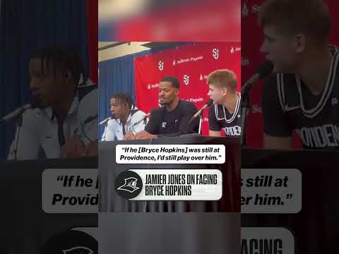 Providence’s Jamier Jones on facing former teammate Bryce Hopkins #CBB #Providence #StJohns