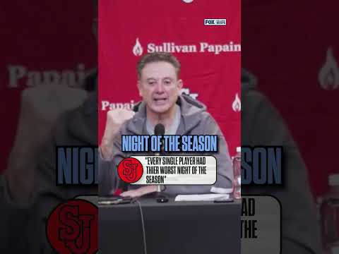 Rick Pitino believes his team had an “awful night” during the loss against Providence 🫣 #stjohns