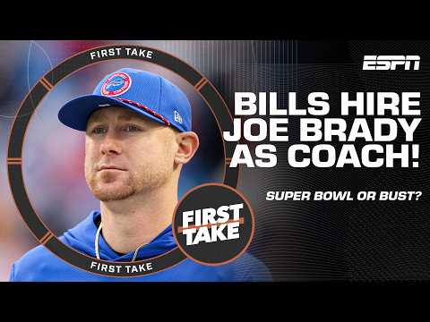BREAKING 🚨 The Bills hire OC JOE BRADY as their next head coach | First Take