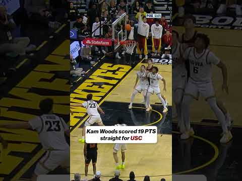 Kam Woods was on a HEATER 🔥 #basketball #usctrojans