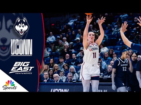 Highlights: UConn’s Allie Ziebell ERUPTS with historic ten 3-pointers | Big East Basketball on NBC