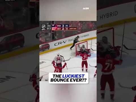 It bounced off the camera hole 🤯 #nhl