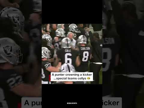 This one is for the special teamers 👑 #specialteams #kickers #lvraiders