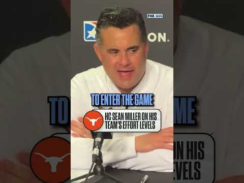 “We had a couple guys that just really didn’t want to play.” 😬 #texas #seanmiller #cbk #cbb