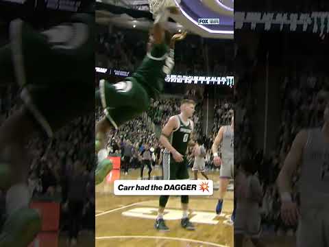 Coen Carr said good night to Northwestern 💪 #CBB #MichiganState #CoenCarr