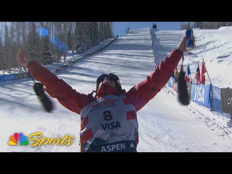 Jake Canters grabs World Cup men’s snowboard slopestyle title with CLUTCH second run | NBC Sports