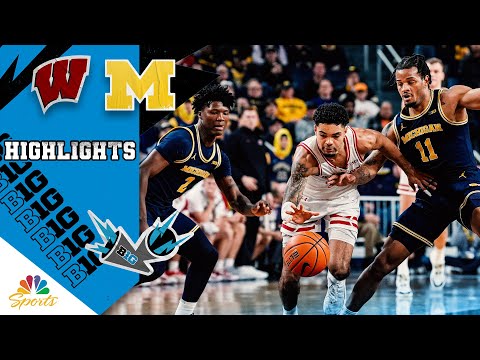 Wisconsin vs. No. 2 Michigan | COLLEGE BASKETBALL HIGHLIGHTS | 1/10/26 | NBC Sports