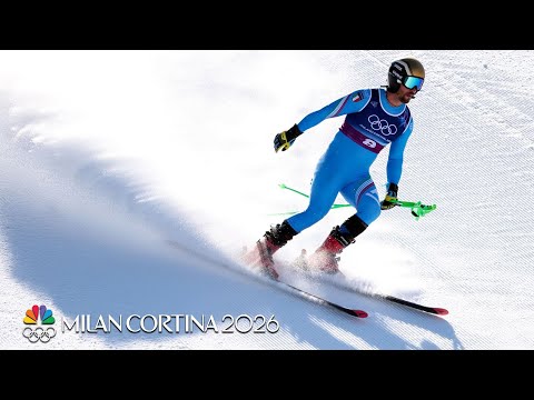 Italy’s Florian Schieder rips pants in team combined crash | Winter Olympics 2026 | NBC Sports