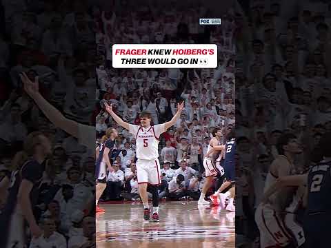 He celebrated BEFORE it went in 🤯 #basketball #cbb #nebraska #CollegeBasketball