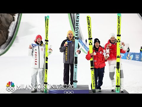 Underdog Philipp Raimund STUNS with ski jumping normal hill gold | Winter Olympics 2026 | NBC Sports
