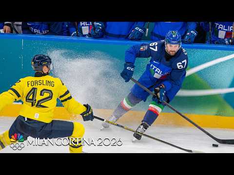 Sweden men’s hockey races away from Italy in Olympic opener | Winter Olympics 2026 | NBC Sports