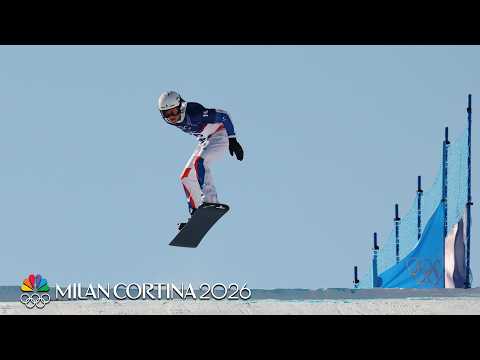Aidan Chollet, Eliot Grondin impress in snowboard cross quals | Winter Olympics 2026 | NBC Sports