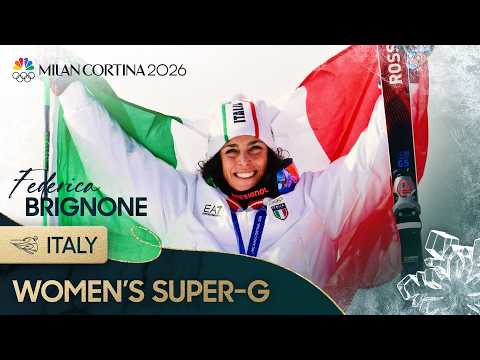 Federica Brignone caps off REMARKABLE comeback with super-G win | Winter Olympics 2026 | NBC Sports