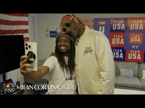 ‘Coach’ Snoop Dogg shows love to the Team USA athletes | Winter Olympics 2026 | NBC Sports