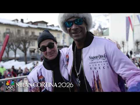 Snoop Dogg and Stanley Tucci hit a bar, exchange gifts in Italy | Winter Olympics 2026 | NBC Sports