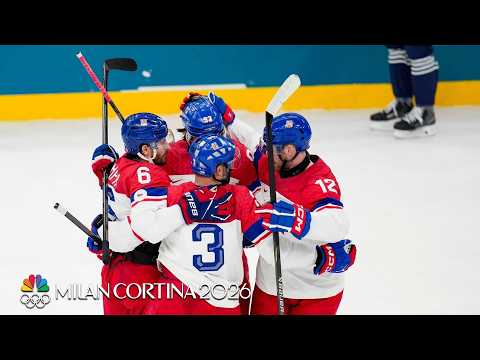 Czechia withstands France’s surge to seal first group stage win | Winter Olympics 2026 | NBC Sports