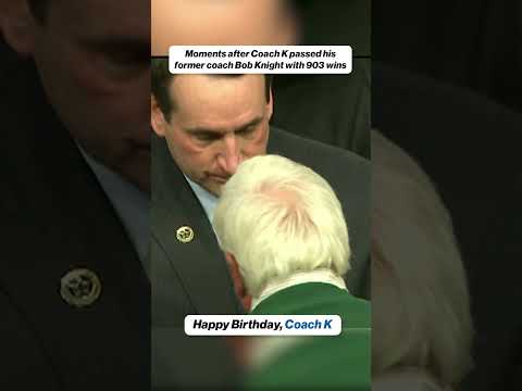 Coach K’s birthday calls for a look back at this historic moment 🙌 #CoachK #Duke #Basketball