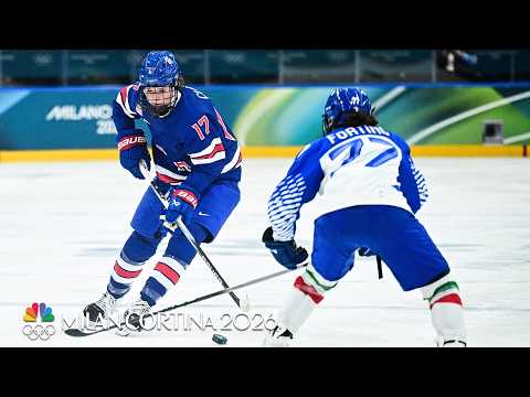 Britta Curl-Salemme wraps around for Team USA’s fifth vs. Italy | Winter Olympics 2026 | NBC Sports