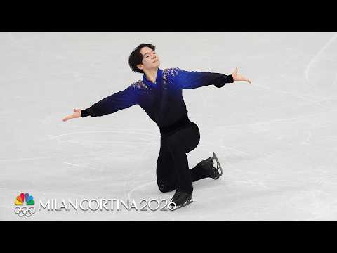 Yuma Kagiyama holds fast in free skate for second silver at Milan Cortina Olympics | NBC Sports