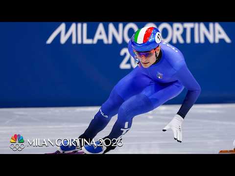 Luca Spechenhauser tops standings in short track 1500m quarters | Winter Olympics 2026 | NBC Sports