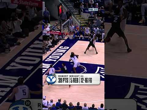 Robert Wright could NOT be stopped today 🔥 #byu #basketball #cbb #CollegeBasketball