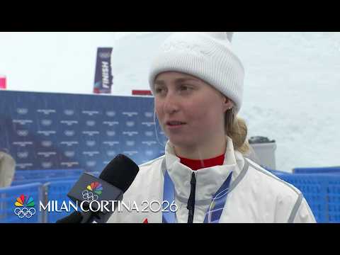 Liz Lemley ‘super proud’ of bronze medal effort in dual moguls | Winter Olympics 2026 | NBC Sports
