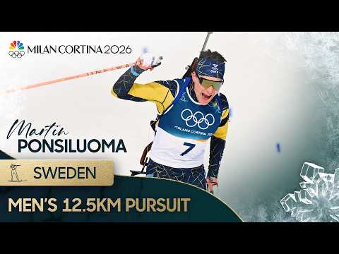 Martin Ponsiluoma hits final shots for 12.5km pursuit GOLD | Winter Olympics 2026 | NBC Sports