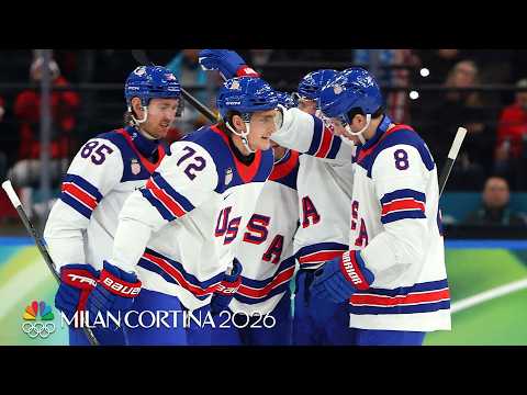 Tage Thompson SLAPS in Team USA hockey’s fourth vs. Germany | Winter Olympics 2026 | NBC Sports