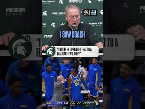 Michigan State HC Tom Izzo shares that’s the first time he’s seen a coach eject his own player