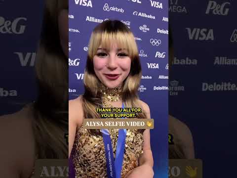 Alysa Liu just wants to say thank you 🥹⛸️🥇