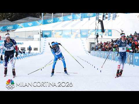 Three biathletes agree to race for last place in 15k mass start | Winter Olympics | NBC Sports