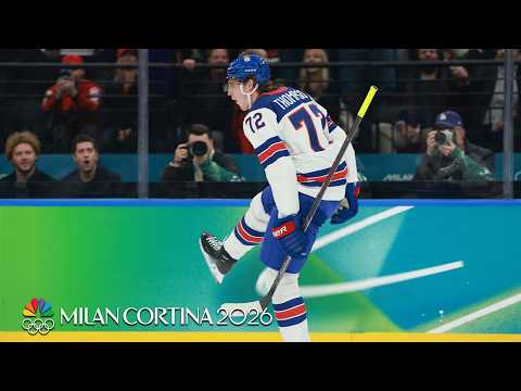 Tage Thompson SNIPES Team USA hockey’s second vs. Slovakia | Winter Olympics 2026 | NBC Sports