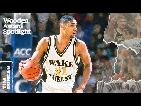 Tim Duncan turned down being the top pick to graduate and dominate | Wooden Award Spotlight