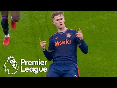 Lewis Hall strikes Newcastle level with Manchester City | Premier League | NBC Sports