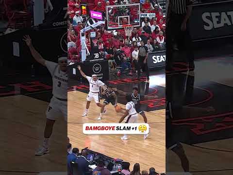 Luke Bamgboye with the jam 😤 #cbb #basketball #texastech