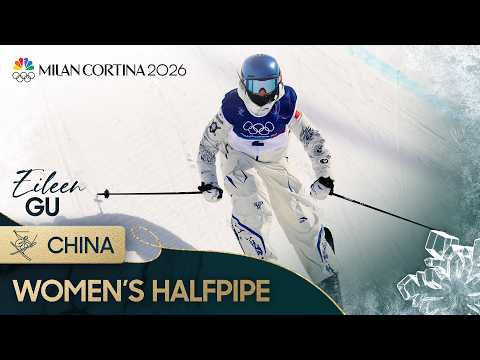 Eileen Gu gets her gold in halfpipe, earns THIRD medal at 2026 Winter Olympics | NBC Sports