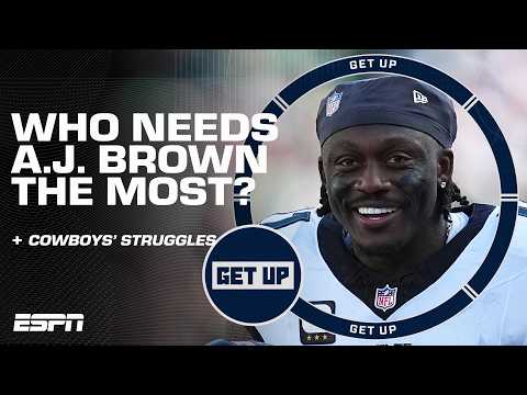 Domonique Foxworth’s TOP TWO TEAMS for A.J. Brown are… | Get Up