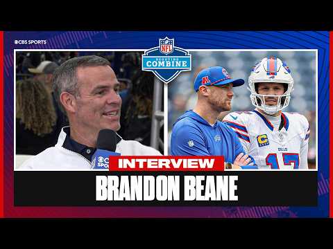 Bills GM Brandon Beane talks new HC Joe Brady, free agency priorities, and NFL Draft strategy
