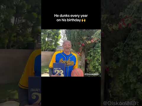 Milwaukee Bucks legend Marques Johnson has an awesome birthday tradition #dunk #wholesome