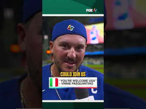 THANK YOU 🇺🇸😤 #vinniepasquantino #italy #usa #worldbaseballclassic