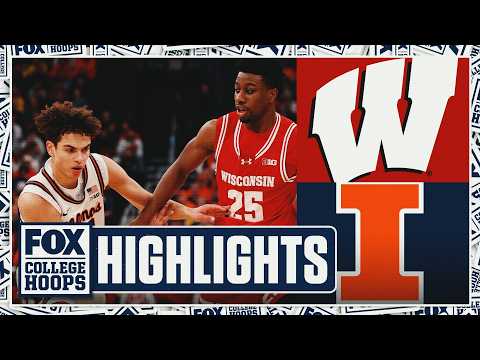 Wisconsin Badgers vs. Illinois Fighting Illini Big Ten Quarterfinals Highlights 🏀 FOX College Hoops