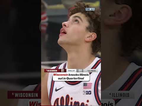 Wisconsin KNOCKS OUT Illinois ๐ฑ #basketball #BigTen #cbb #wisconsin