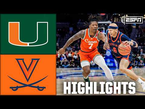 Miami Hurricanes vs. Virginia Cavaliers | ACC Tournament Semifinal Highlights | ESPN CBB