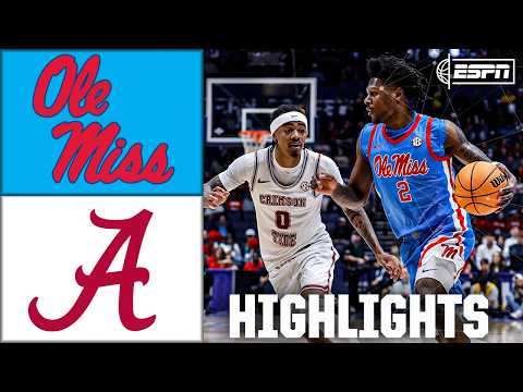 SEC Tournament: Ole Miss Rebels vs. Alabama Crimson Tide | Full Game Highlights | ESPN CBB