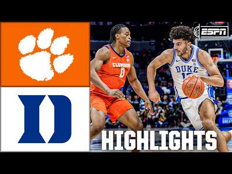 ACC Tournament: Clemson Tigers vs. Duke Blue Devils | Full Game Highlights | ESPN College Basketball