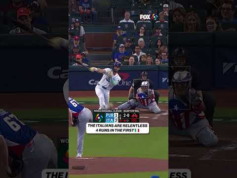 Italy bounces back with a four-run inning ๐ช:๐ฎ๐น #WBC #WorldBaseballClassic #Italy #MLB